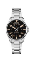 Orologio Hamilton Uomo Khaki Pilot Day Date Auto in Acciaio H64645131 - H64645131